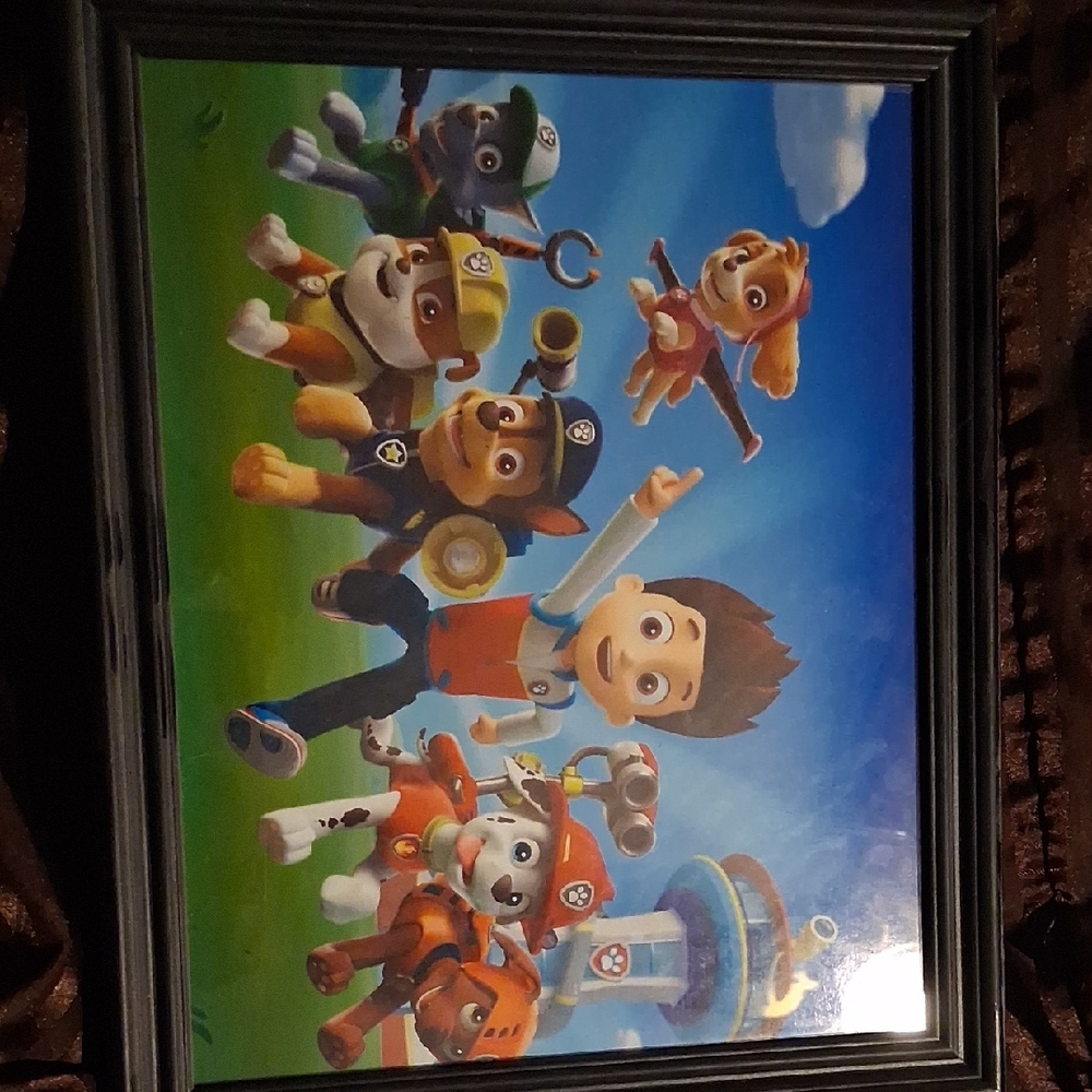 H&M Paw Patrol Illustration with Blue Frame